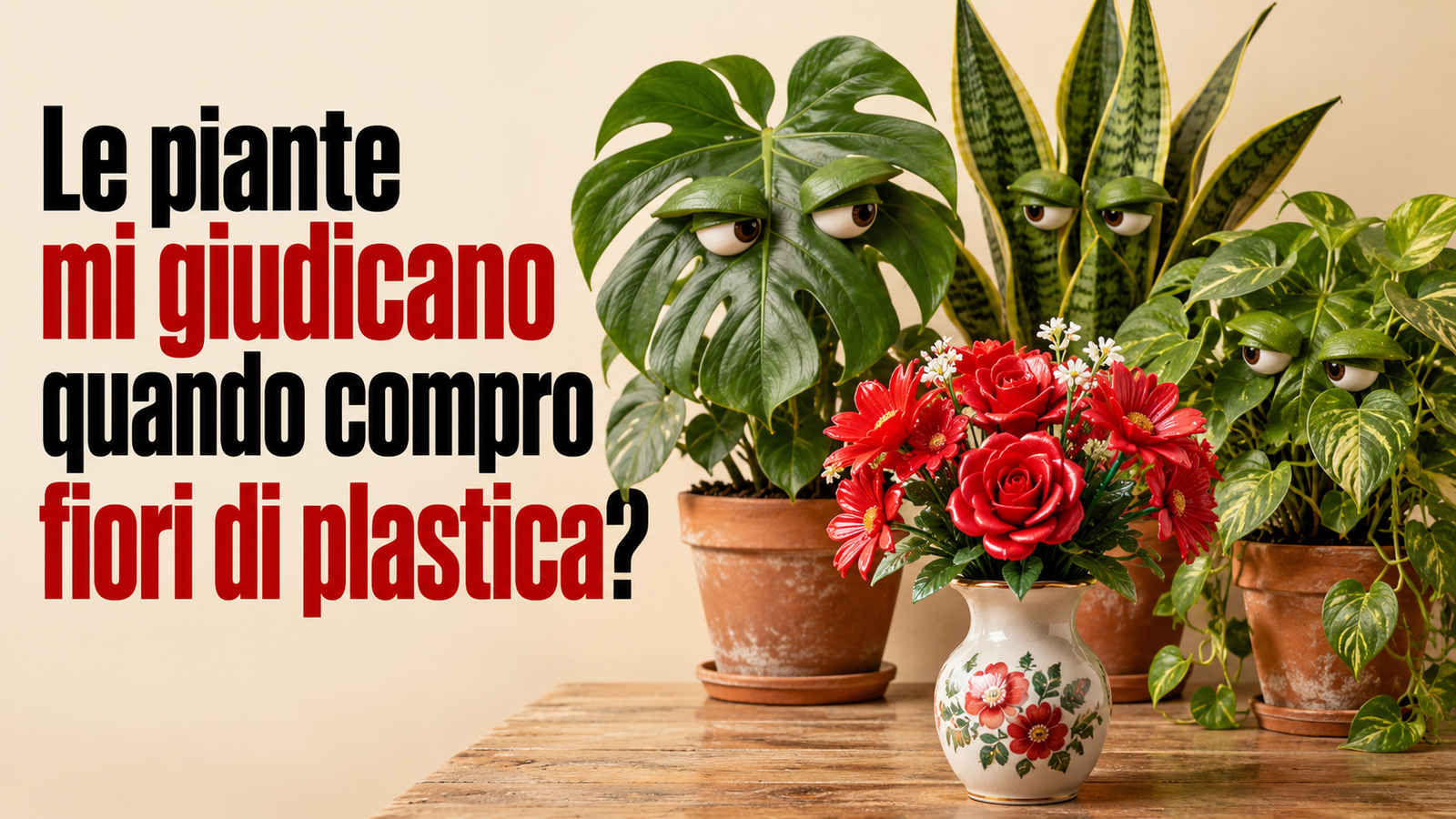 Le piante mi giudicano quando compro fiori di plastica?