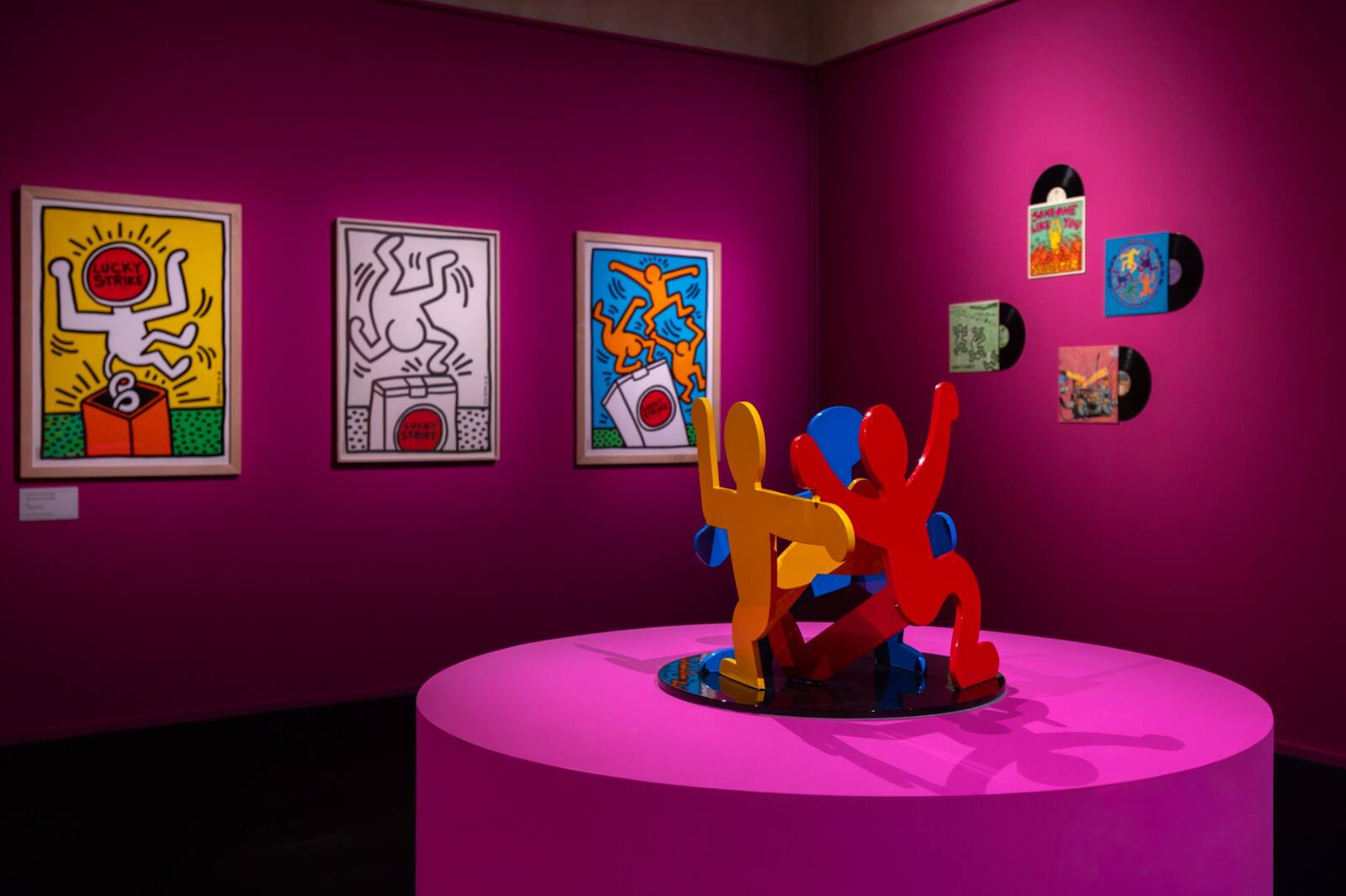 Allestimento della mostra Keith Haring a Palazzo Braschi