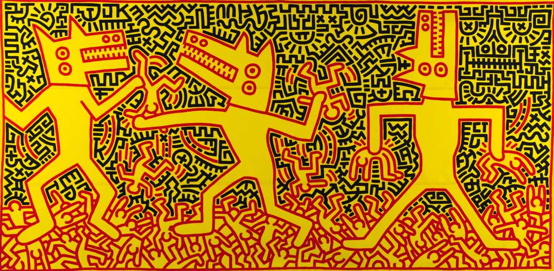 Keith Haring, Senza titolo, Museo della Reggia di Caserta